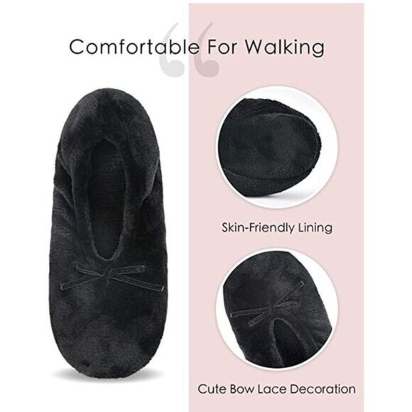 Women's Ballerina Slipper Anti-Skid Comfy Slip On Warm Ballet‎ Style House - Picture 3 of 7